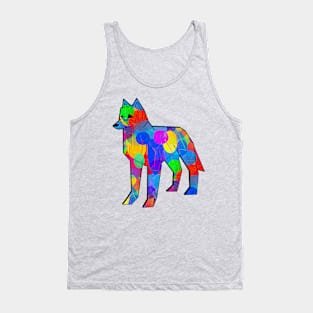 Colorful Wolf Tank Top